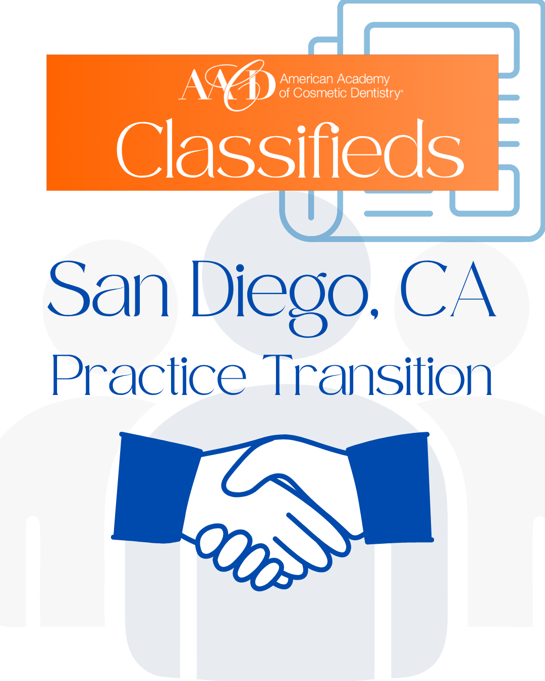 AACD Classifieds | Cosmetic Dental Practice for Sale: San Diego, CA